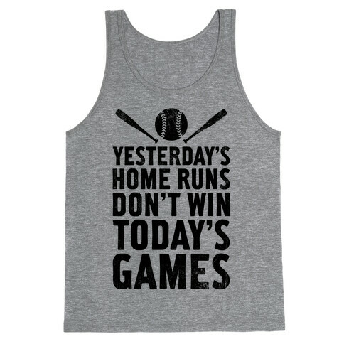 Yesterday's Home Runs (Vintage) Tank Top