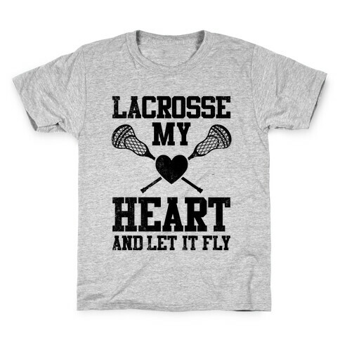 Lacrosse My Heart (Vintage) Kids T-Shirt