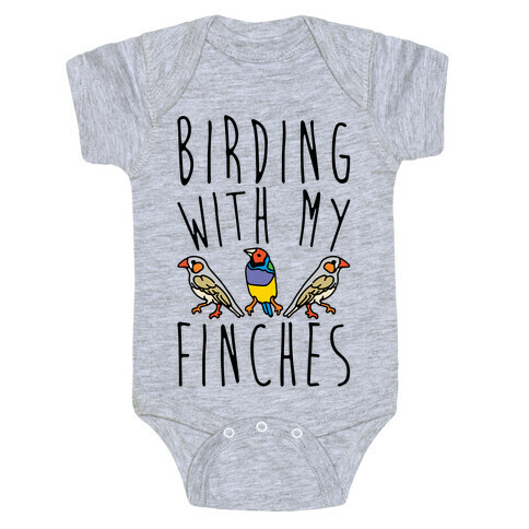 Birding With My Finches Baby One-Piece
