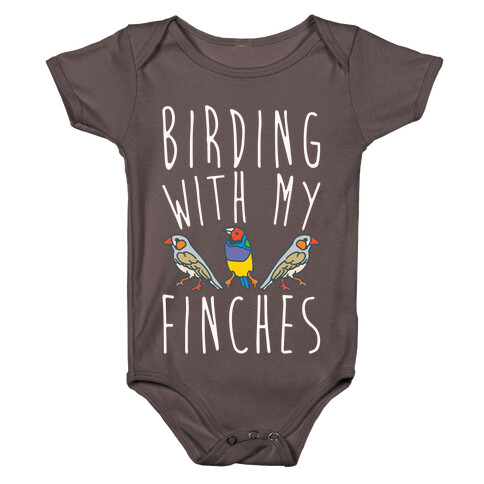 Birding With My Finches Baby One-Piece