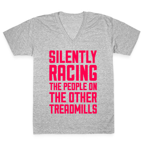 Silently Racing V-Neck Tee Shirt