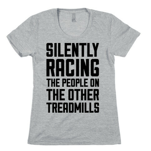 Silently Racing Womens T-Shirt