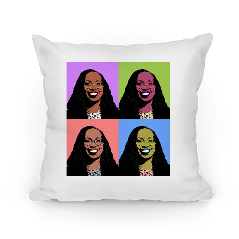 Pop Art Ketanji Brown Jackson Pillow