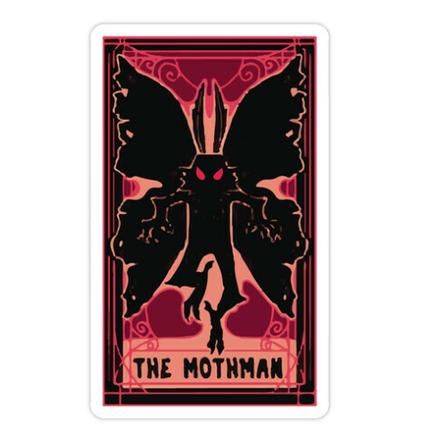 The Mothman Tarot Die Cut Sticker