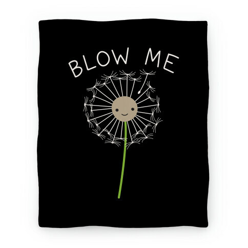 Blow Me Dandelion Blanket