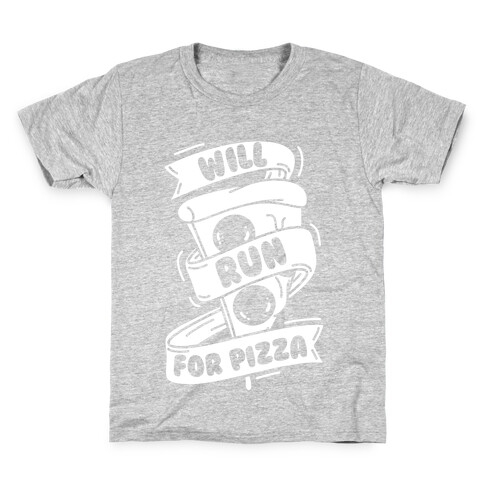 Will Run For Pizza Kids T-Shirt
