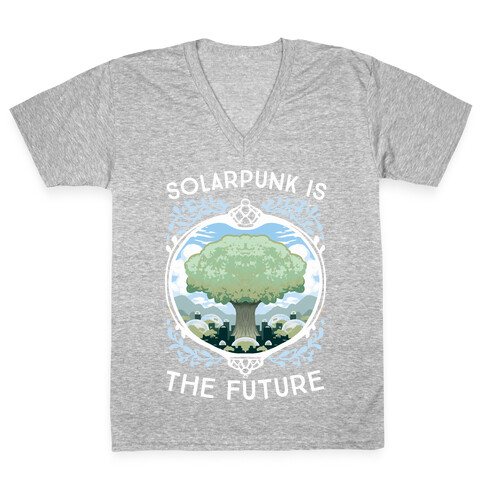 Solarpunk Is The Future V-Neck Tee Shirt