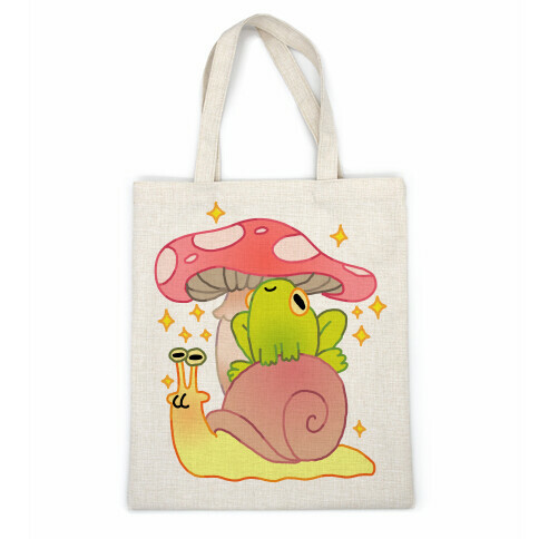 Cute Snail & Frog Casual Tote