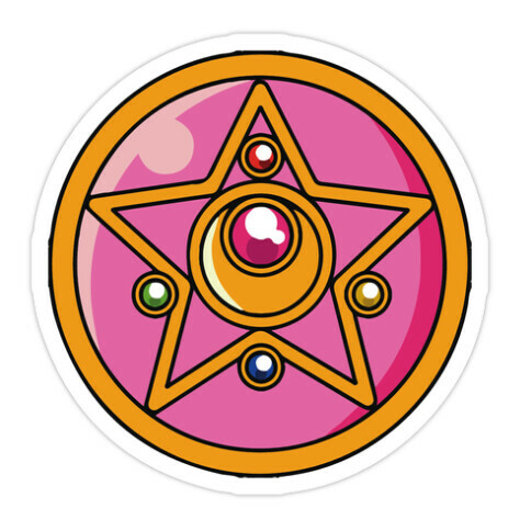 Sailor Moon Crystal Star Brooch Die Cut Sticker