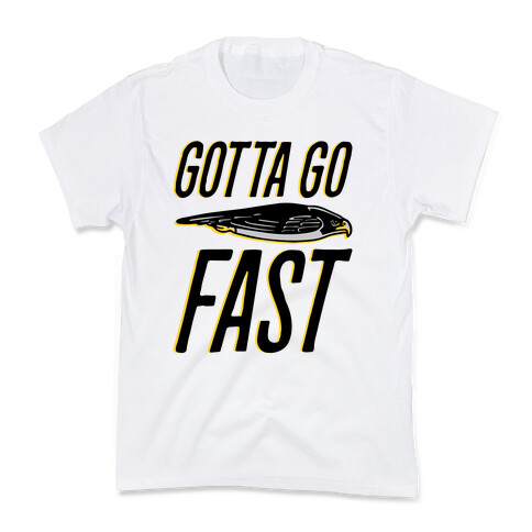 Gotta Go Fast Falcon Parody Kids T-Shirt
