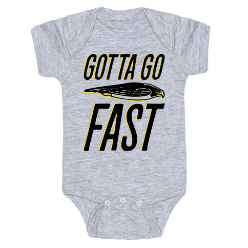 Gotta Go Fast Falcon Parody Baby One-Piece