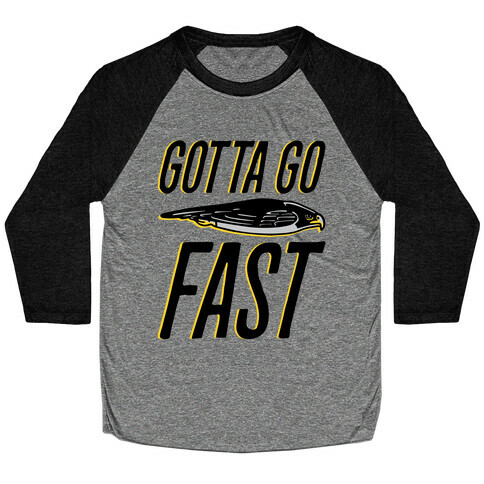 Gotta Go Fast Falcon Parody Baseball Tee