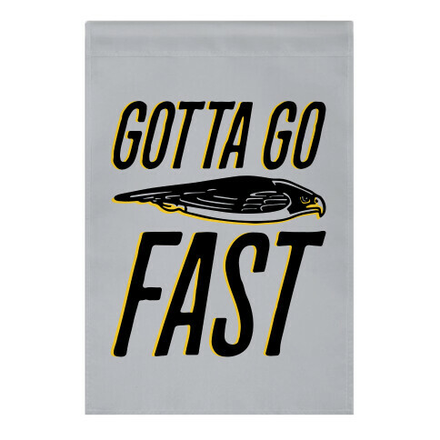 Gotta Go Fast Falcon Parody Garden Flag