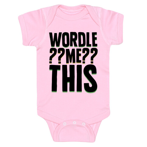 Wordle Me This Parody Baby One-Piece