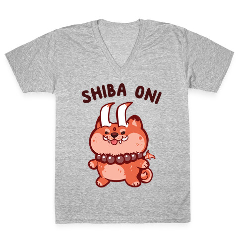 Shiba Oni V-Neck Tee Shirt