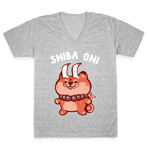 Shiba Oni V-Neck Tee Shirt