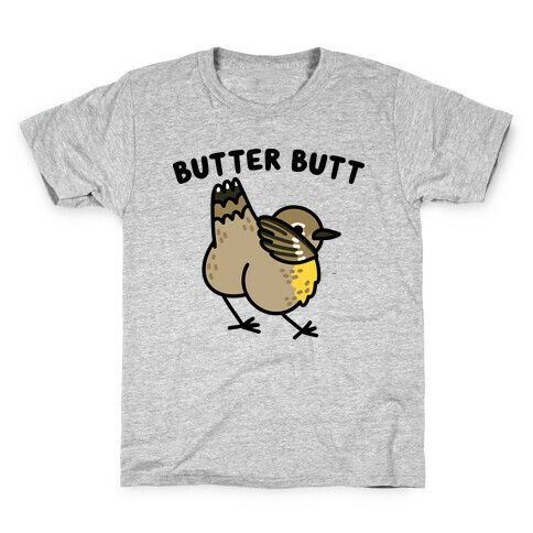 Butter Butt (Yellow Rumped Warbler) Kids T-Shirt