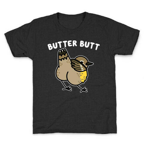 Butter Butt (Yellow Rumped Warbler) Kids T-Shirt