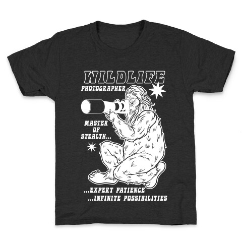 Wildlife Photographer Bigfoot Kids T-Shirt