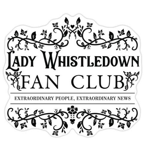 Lady Whistledown Fan Club Die Cut Sticker