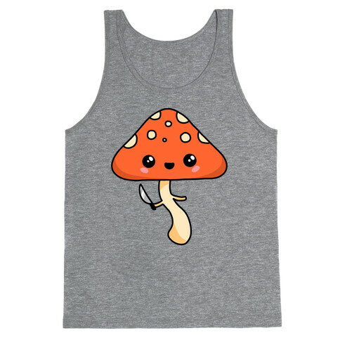 Mushroom With Knife Tank Top