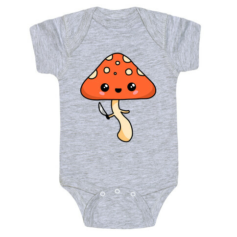 Mushroom With Knife Baby One-Piece