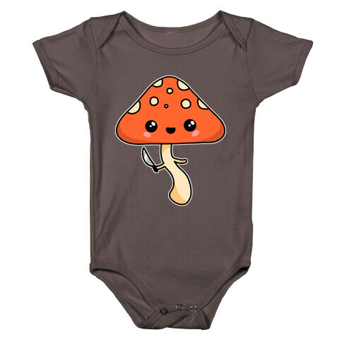 Mushroom With Knife Baby One-Piece