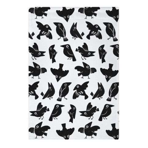 Cute Crow Pattern Garden Flag