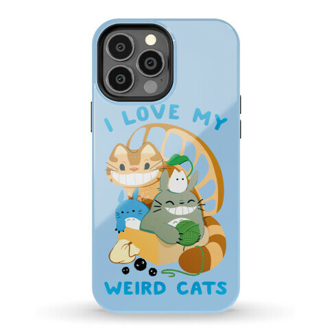 I love my weird cats Phone Case