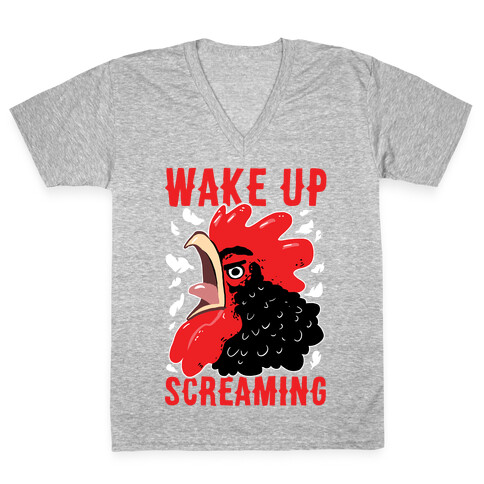 Wake Up Screaming V-Neck Tee Shirt