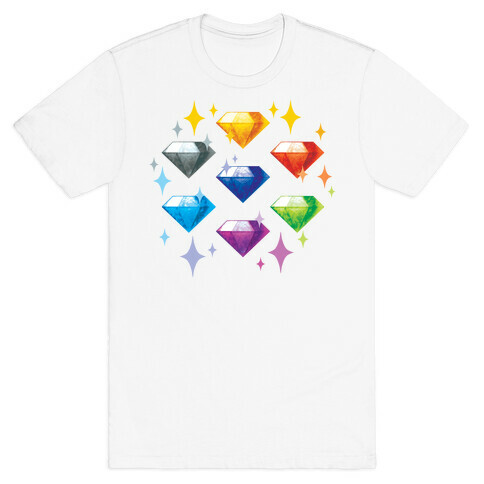 Chaos Emeralds Pattern T-Shirt