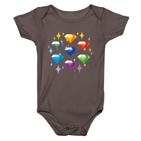 Chaos Emeralds Pattern Baby One-Piece