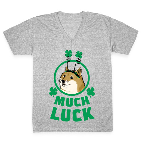 Doge: Much Luck V-Neck Tee Shirt