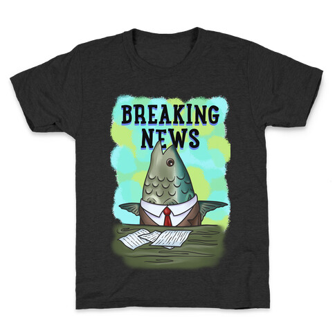 Fish News Anchor Parody Kids T-Shirt