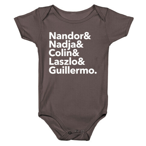 Nandor & Nadja & Laszlo & Colin & Guillermo  Baby One-Piece