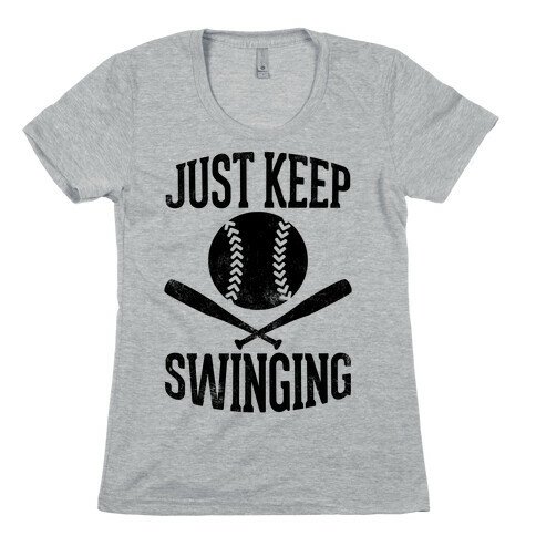 Just Keep Swinging (Vintage) Womens T-Shirt