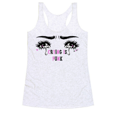 Crying Is Punk Racerback Tank Top