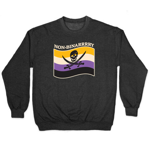 Non-binarrrry Pirate Flag Pullover