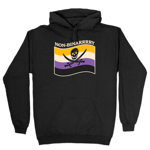 Non-binarrrry Pirate Flag Hooded Sweatshirt