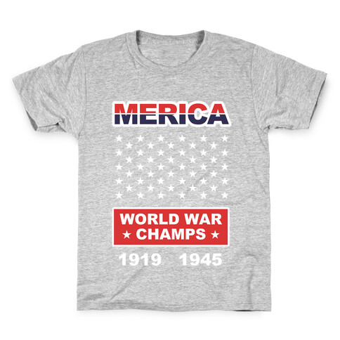 MERICA WW CHAMPS Kids T-Shirt