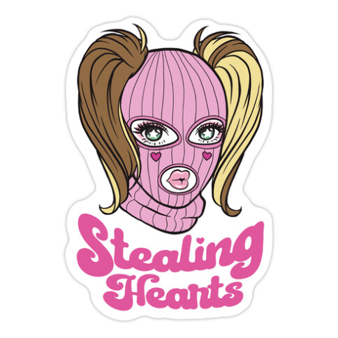 Stealing Hearts Die Cut Sticker