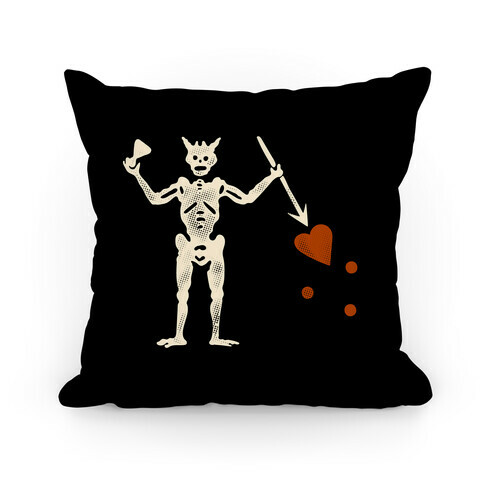 Blackbeard Flag  Pillow