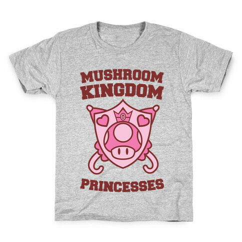 Team Mushroom Kingdom Princesses Kids T-Shirt
