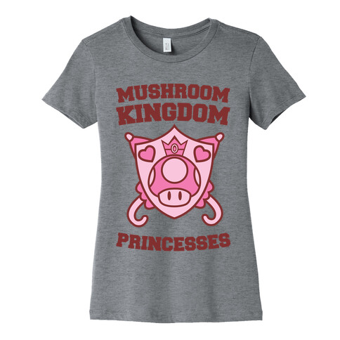 Team Mushroom Kingdom Princesses Womens T-Shirt