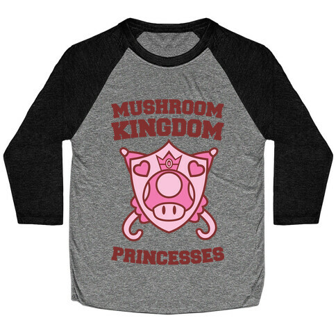 Team Mushroom Kingdom Princesses Baseball Tee