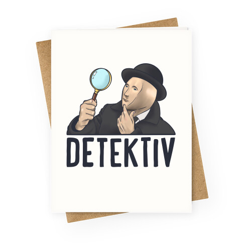 Detektiv Parody Greeting Card