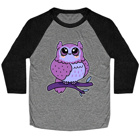 OwO Kawaii Owl Baseball Tee