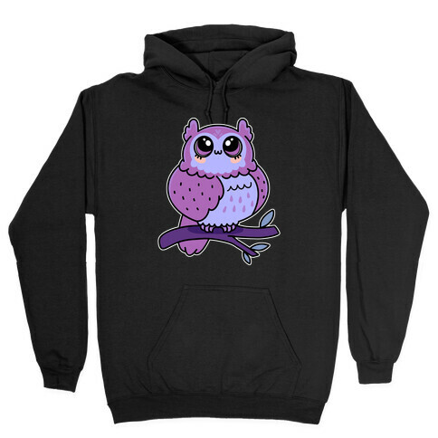 OwO Kawaii Owl Hooded Sweatshirt