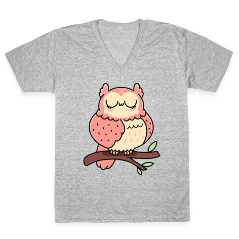 UwU Kawaii Owl V-Neck Tee Shirt