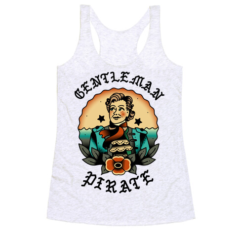 Gentleman Pirate Sailor Jerry Tattoo Racerback Tank Top